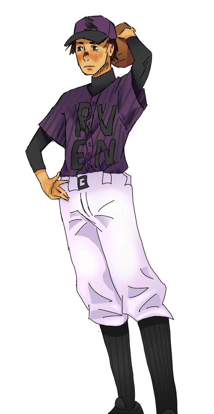 Connor in baseball uni